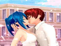 Anime High School Couple Makeover image